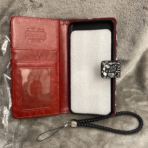 Case For Samsung Galaxy S10 S9 S8 Plus S7 Magnetic Leather Wallet Phone Cover - Picture 3 of 5